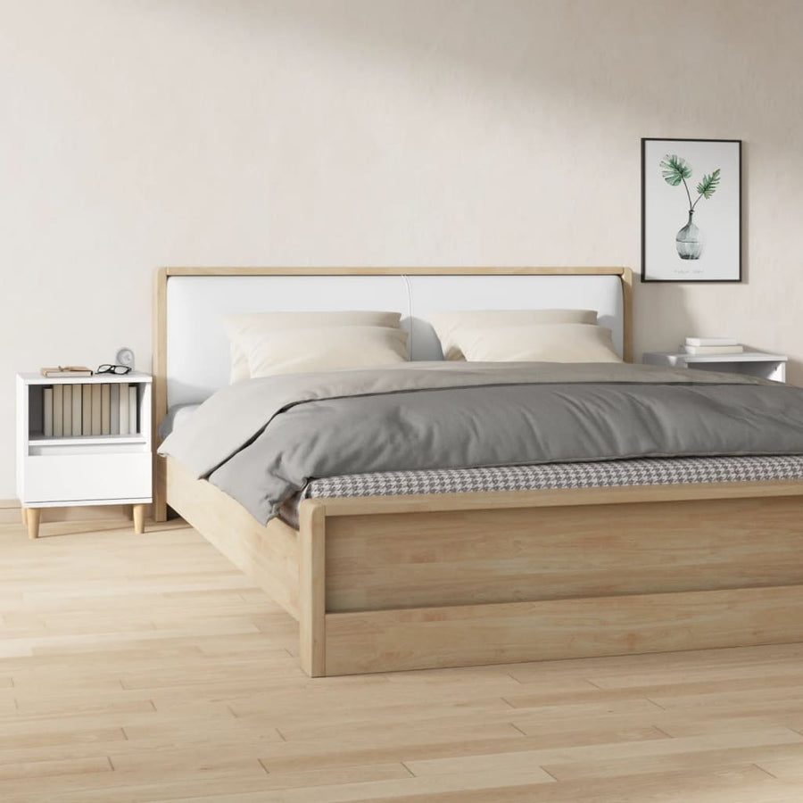 Nachtkastjes 2 St 40X35X50 Cm Wit