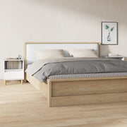 Bedside tables 2 pcs 40x35x50 cm high gloss white
