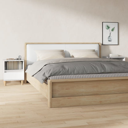 Nachtkastjes 2 St 40X35X50 Cm Hoogglans Wit