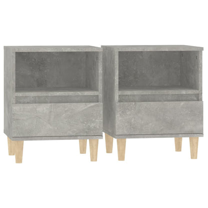 Nachtkastjes 2 St 40X35X50 Cm Betongrijs