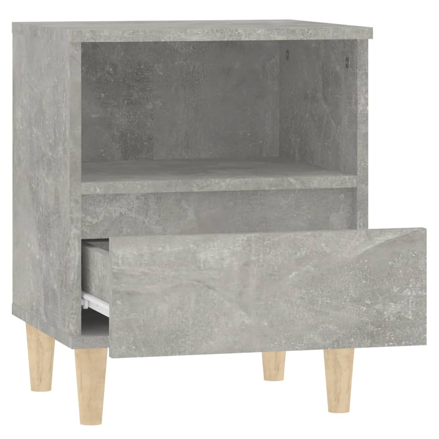 Nachtkastjes 2 St 40X35X50 Cm Betongrijs