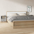 Nightstands 2 pcs 40x35x50 cm concrete grey