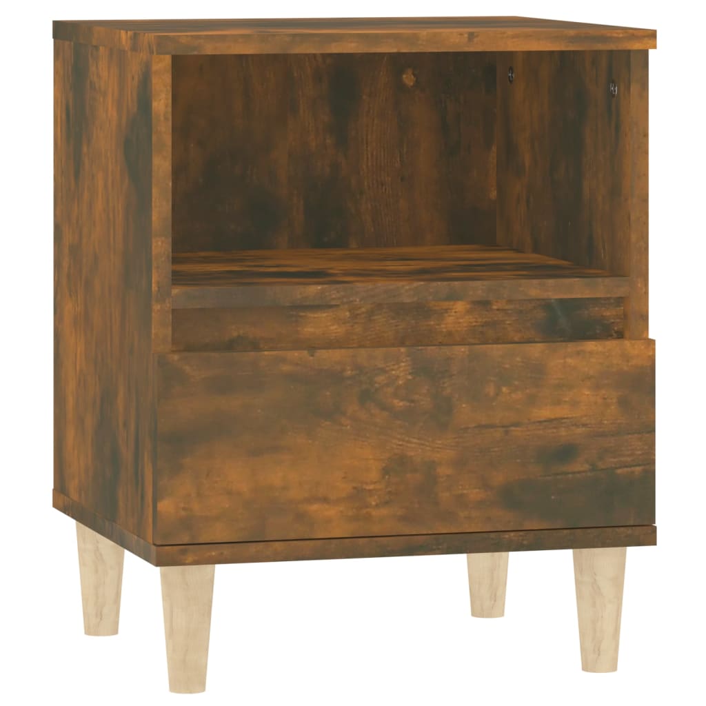 Nachtkastjes 2 St 40X35X50 Cm Gerookt Eikenkleurig
