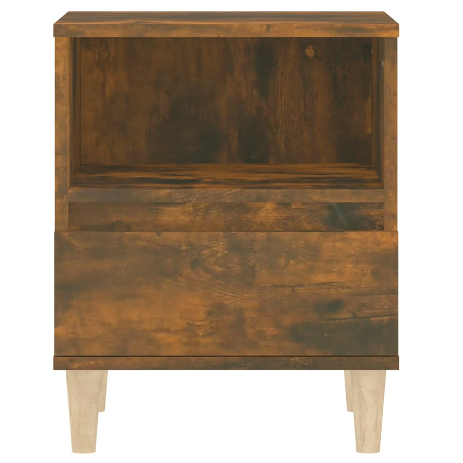 Nachtkastjes 2 St 40X35X50 Cm Gerookt Eikenkleurig