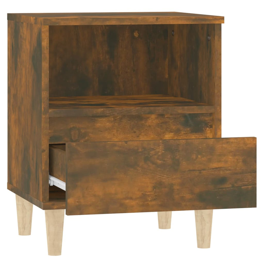 Nachtkastjes 2 St 40X35X50 Cm Gerookt Eikenkleurig