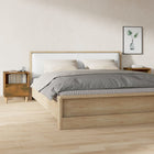 Nachtkastjes 2 st 40x35x50 cm gerookt eiken