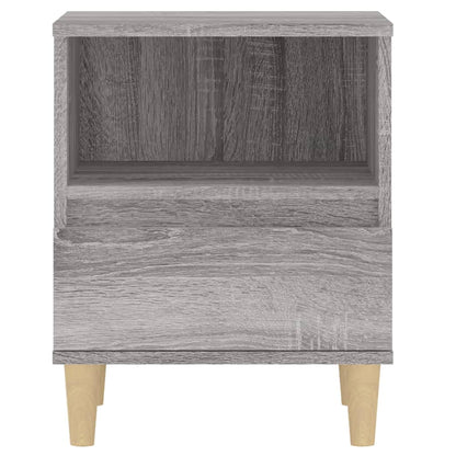 Nachtkastje 40X35X50 Cm Grijs Sonoma Eikenkleurig