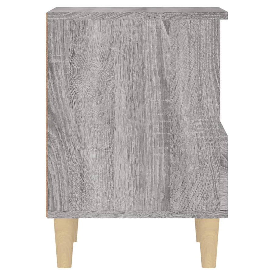 Nachtkastje 40X35X50 Cm Grijs Sonoma Eikenkleurig