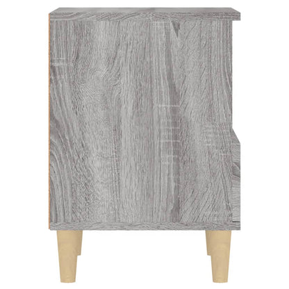 Nachtkastjes 2 St 40X35X50 Cm Grijs Sonoma Eikenkleurig