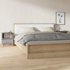 Nightstands 2 pcs 40x35x50 cm grey Sonoma oak