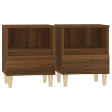 Nachtkastjes 2 St 40X35X50 Cm Bruin Eikenkleur