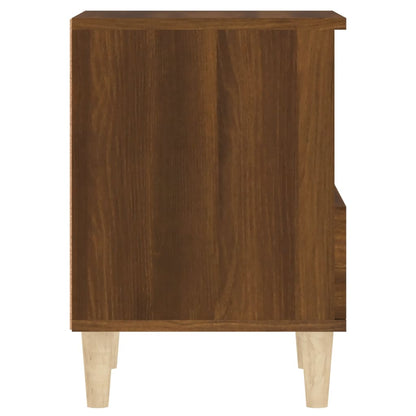 Nachtkastjes 2 St 40X35X50 Cm Bruin Eikenkleur