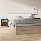 Nachtkastjes 2 stuks 40x35x50 cm bruin eiken