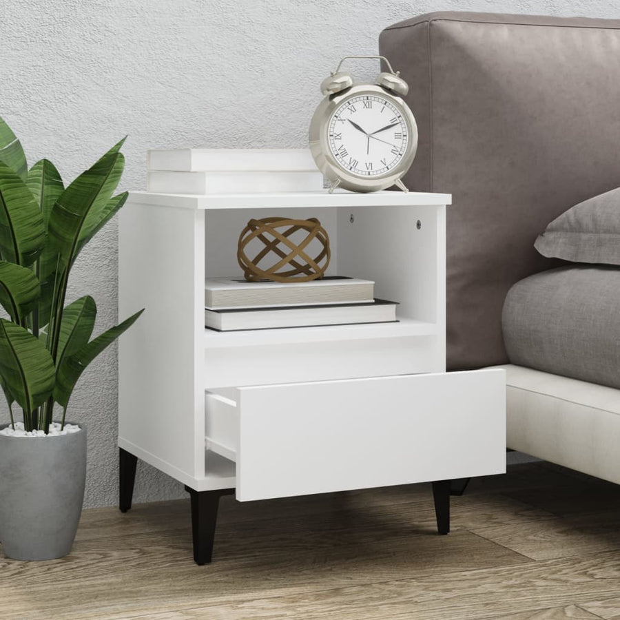 Nachtkastjes 2 St 40X35X50 Cm Wit