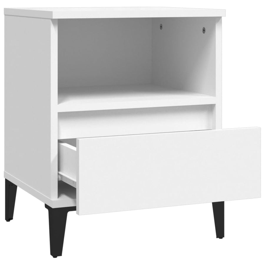 Nachtkastjes 2 St 40X35X50 Cm Wit