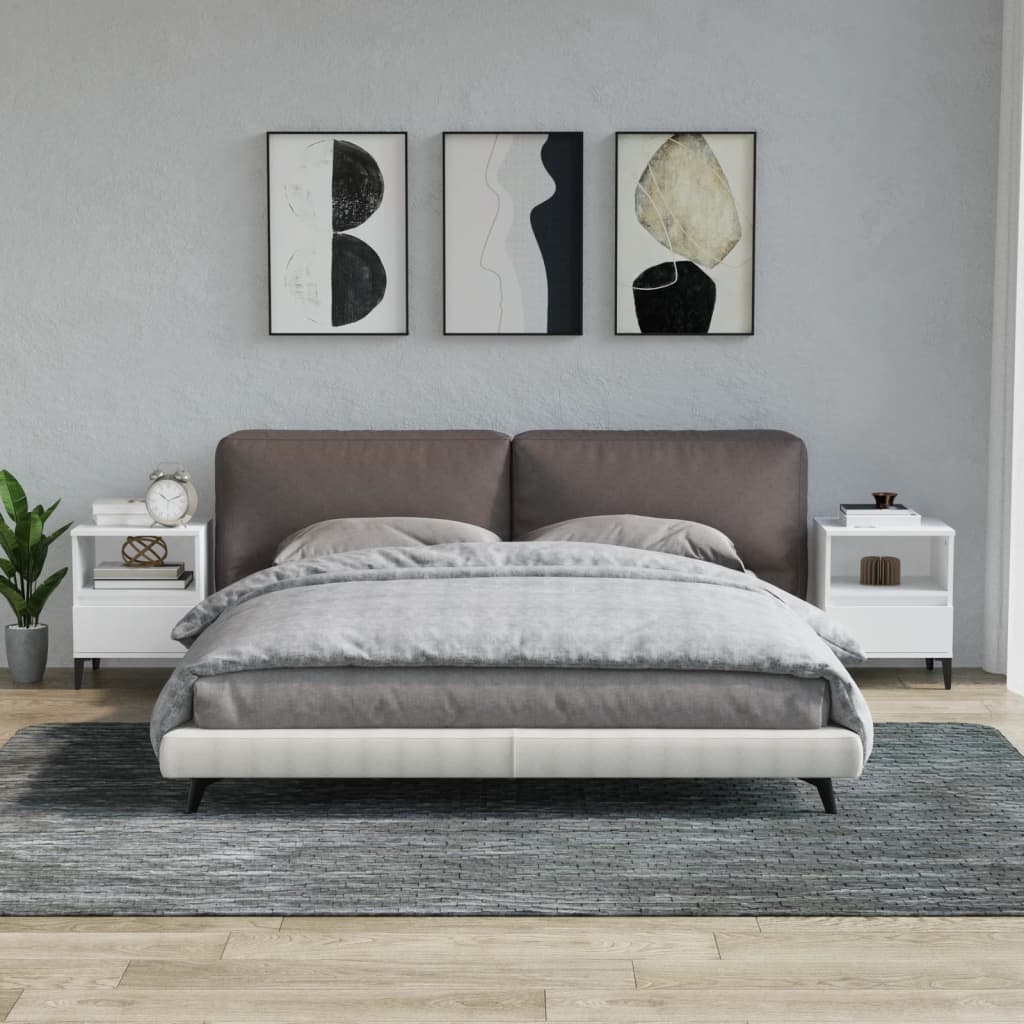 Nachtkastjes 2 St 40X35X50 Cm Wit