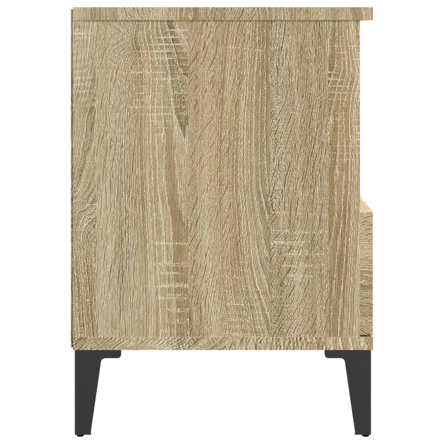 Nachtkastje 40X35X50 Cm Sonoma Eikenkleurig
