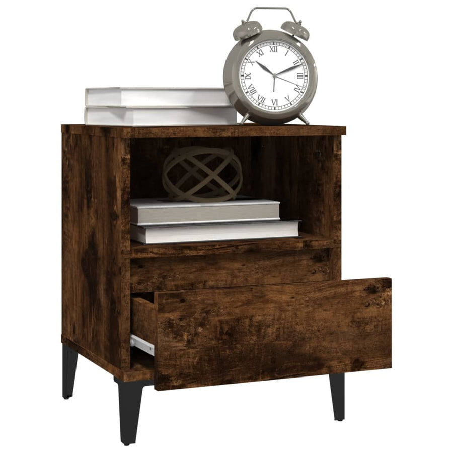 Nachtkastjes 2 St 40X35X50 Cm Gerookt Eikenkleurig