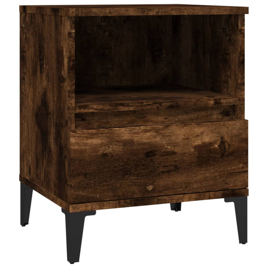 Nachtkastjes 2 St 40X35X50 Cm Gerookt Eikenkleurig