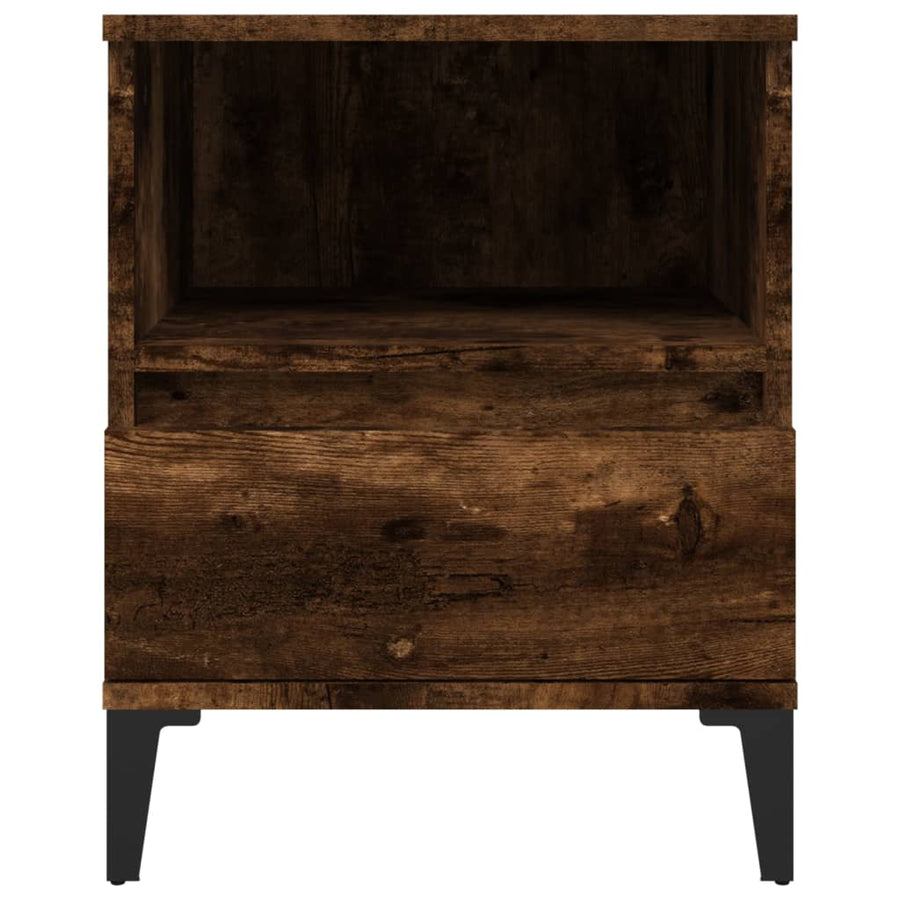 Nachtkastjes 2 St 40X35X50 Cm Gerookt Eikenkleurig