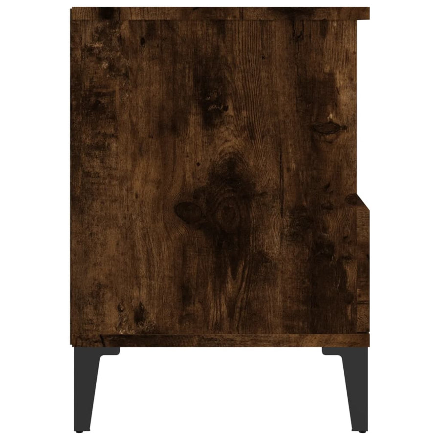 Nachtkastjes 2 St 40X35X50 Cm Gerookt Eikenkleurig