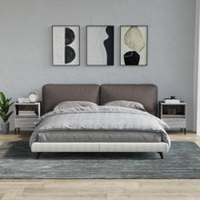 Nachtkastjes 2 St 40X35X50 Cm Grijs Sonoma Eikenkleurig