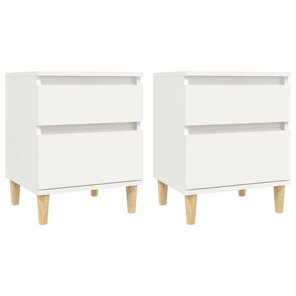 Nachtkastjes 2 St 40X35X50 Cm Wit