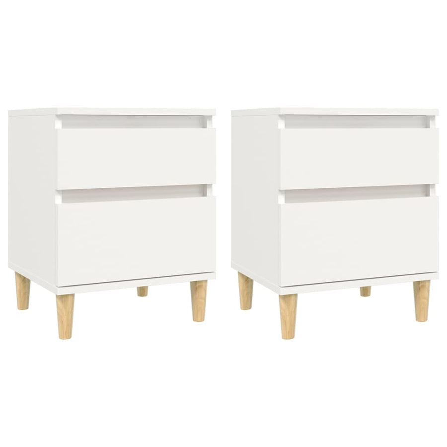 Nachtkastjes 2 St 40X35X50 Cm Wit