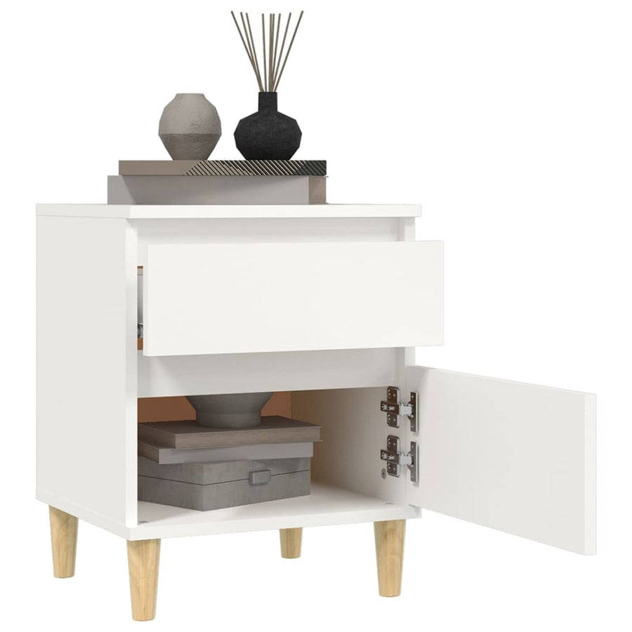 Nachtkastjes 2 St 40X35X50 Cm Wit