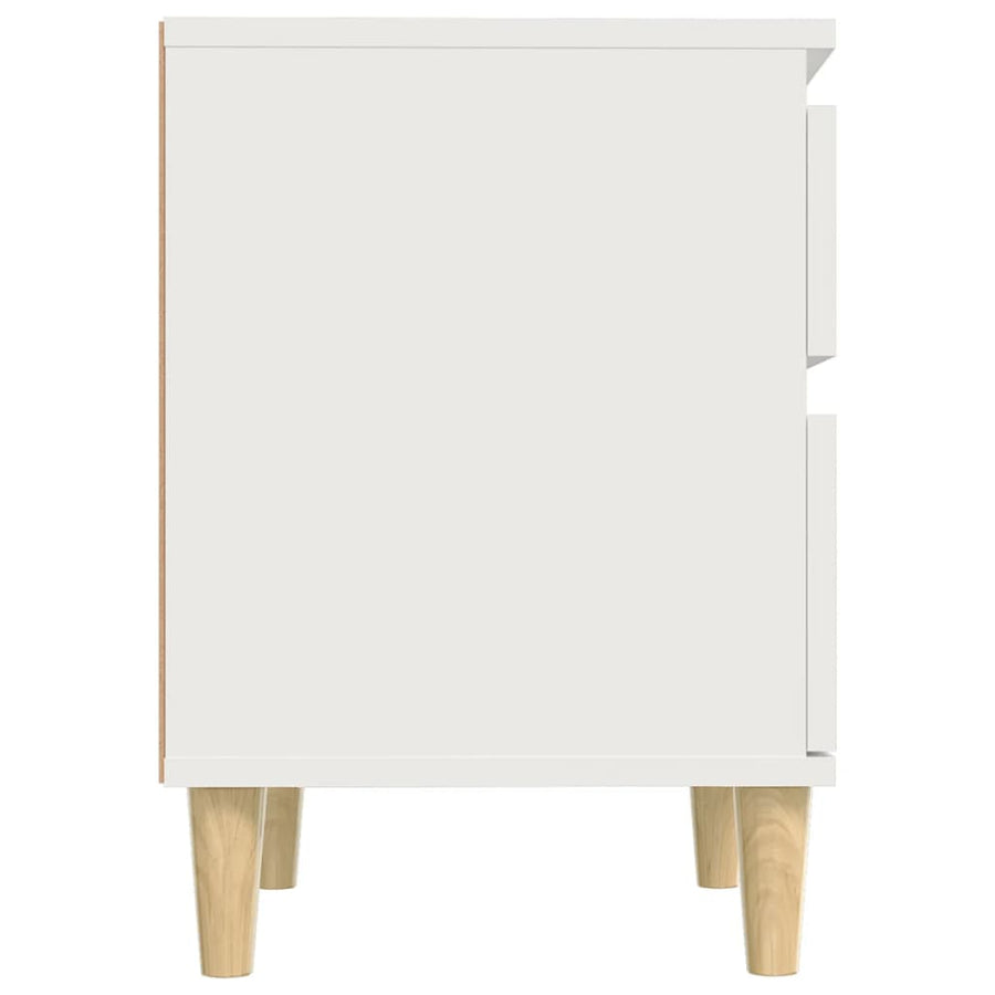Nachtkastjes 2 St 40X35X50 Cm Wit