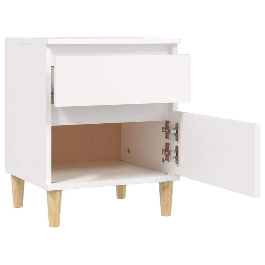 Nachtkastjes 2 St 40X35X50 Cm Wit