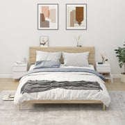 Nachtkastjes 2 st 40x35x50 cm wit bewerkt hout