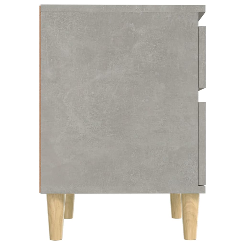 Nachtkastjes 2 St 40X35X50 Cm Betongrijs