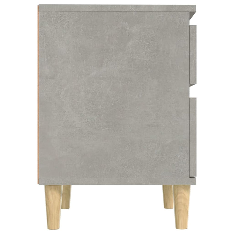 Nachtkastjes 2 St 40X35X50 Cm Betongrijs