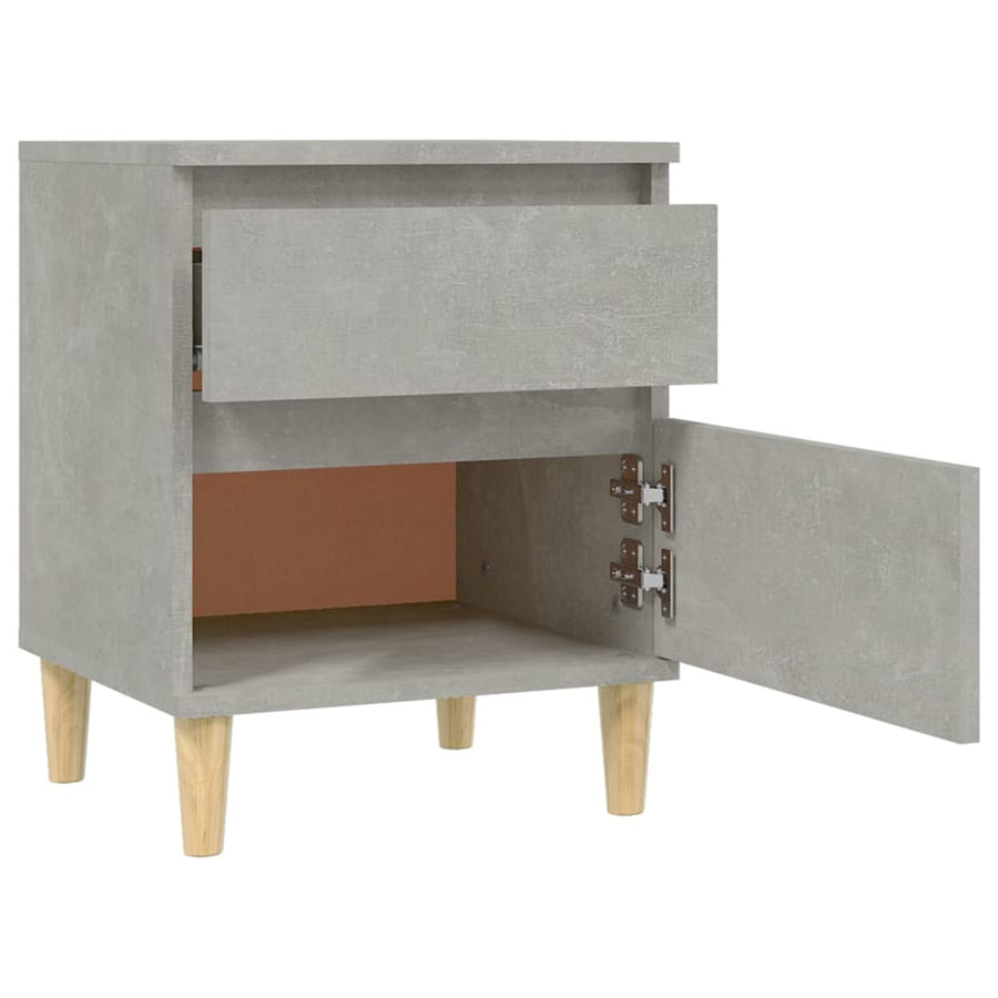 Nachtkastjes 2 St 40X35X50 Cm Betongrijs