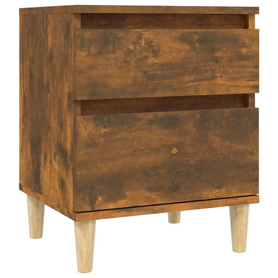 Nachtkastjes 2 St 40X35X50 Cm Gerookt Eikenkleurig