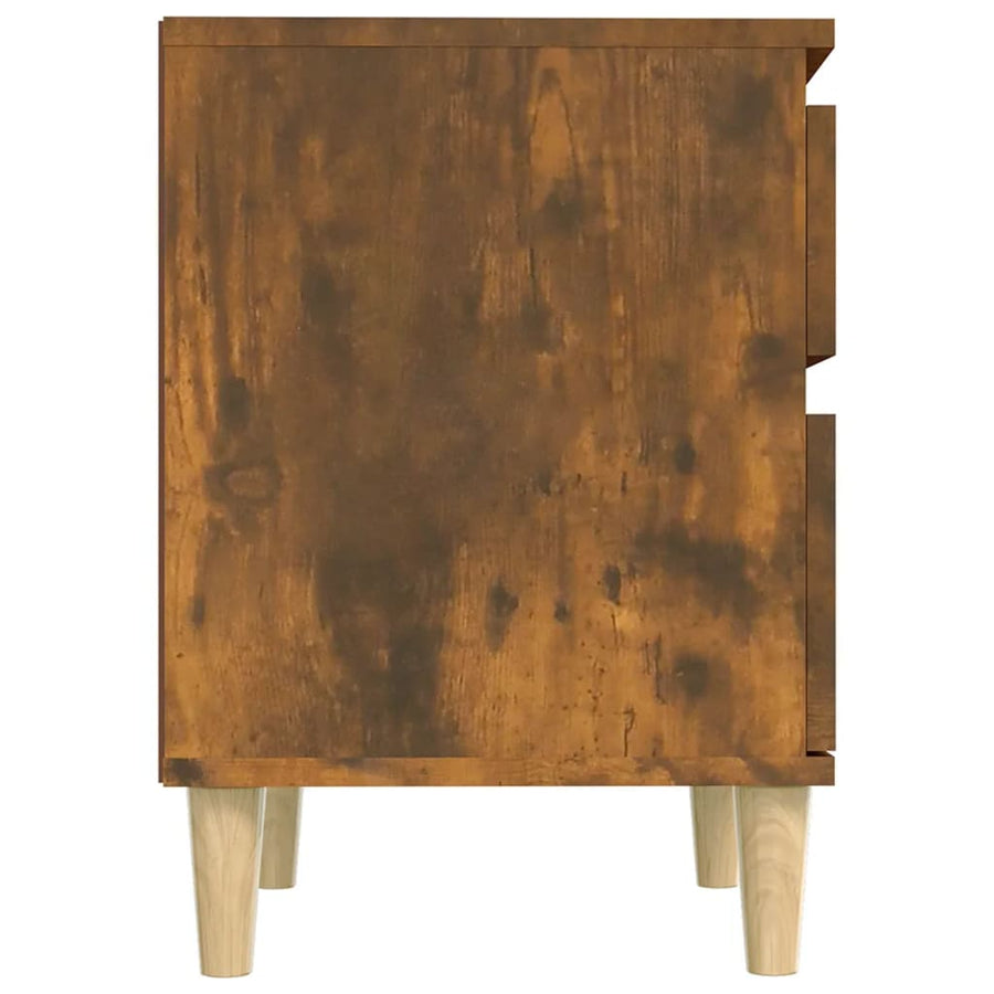 Nachtkastjes 2 St 40X35X50 Cm Gerookt Eikenkleurig