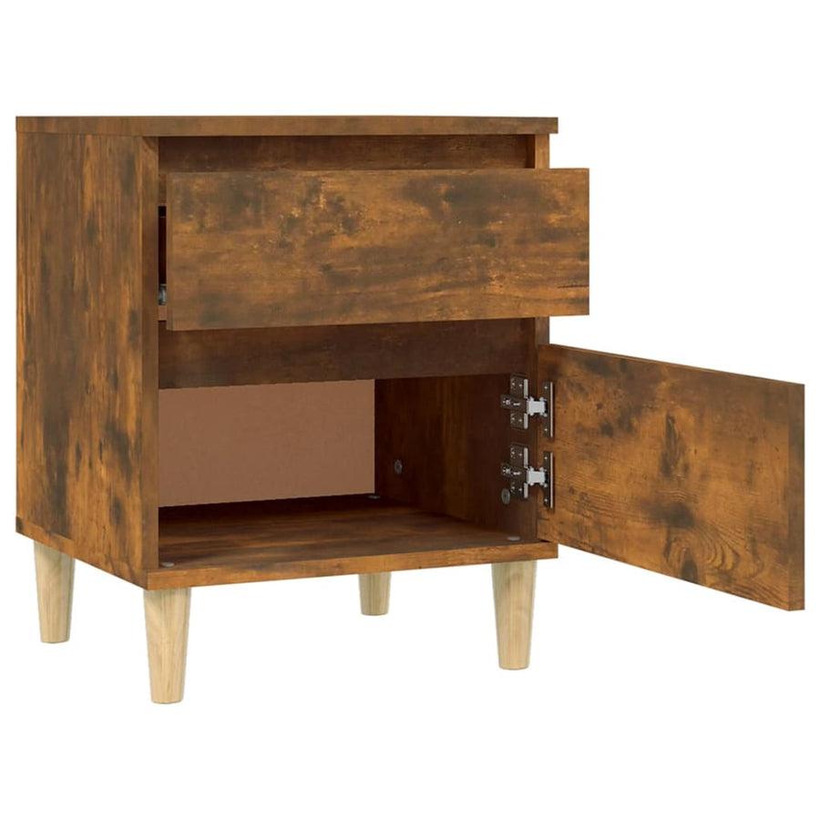 Nachtkastjes 2 St 40X35X50 Cm Gerookt Eikenkleurig
