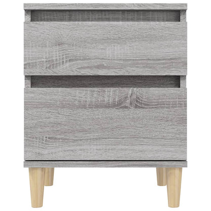 Nachtkastjes 2 St 40X35X50 Cm Grijs Sonoma Eikenkleurig