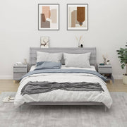 Nachtkastjes 2 st 40x35x50 cm grijs sonoma eiken