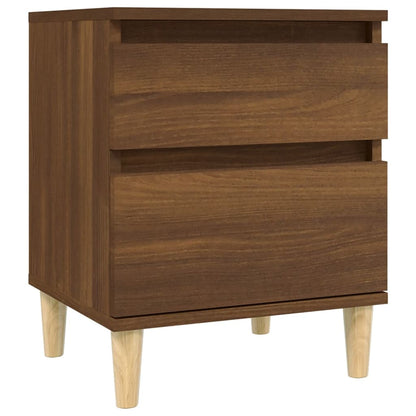 Nachtkastjes 2 St 40X35X50 Cm Bruin Eikenkleur