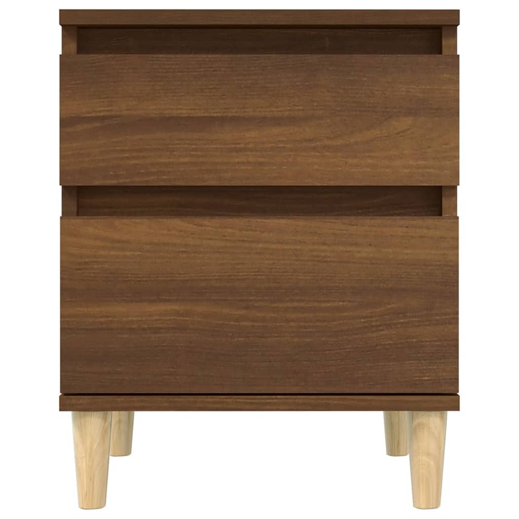 Nachtkastjes 2 St 40X35X50 Cm Bruin Eikenkleur