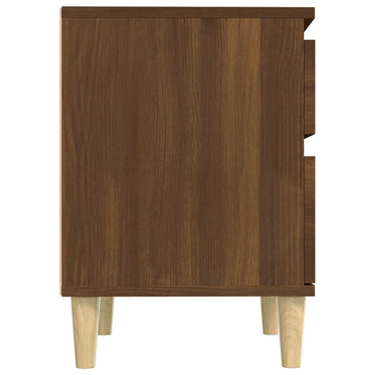 Nachtkastjes 2 St 40X35X50 Cm Bruin Eikenkleur