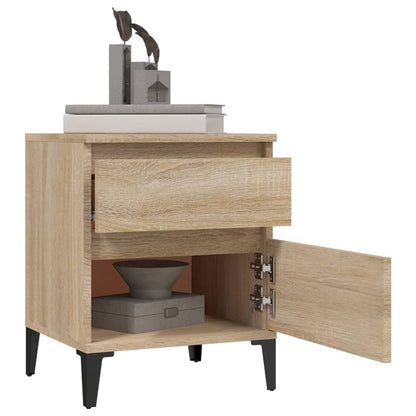 Nachtkastjes 2 St 40X35X50 Cm Sonoma Eikenkleurig
