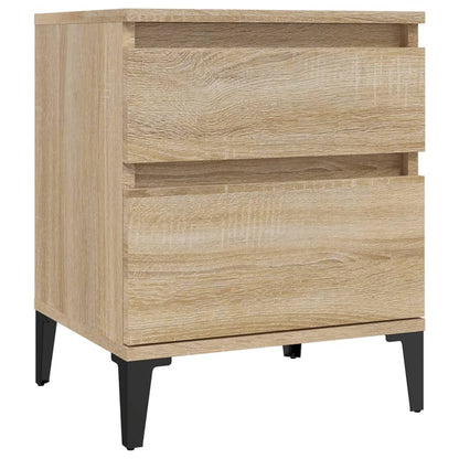 Nachtkastjes 2 St 40X35X50 Cm Sonoma Eikenkleurig