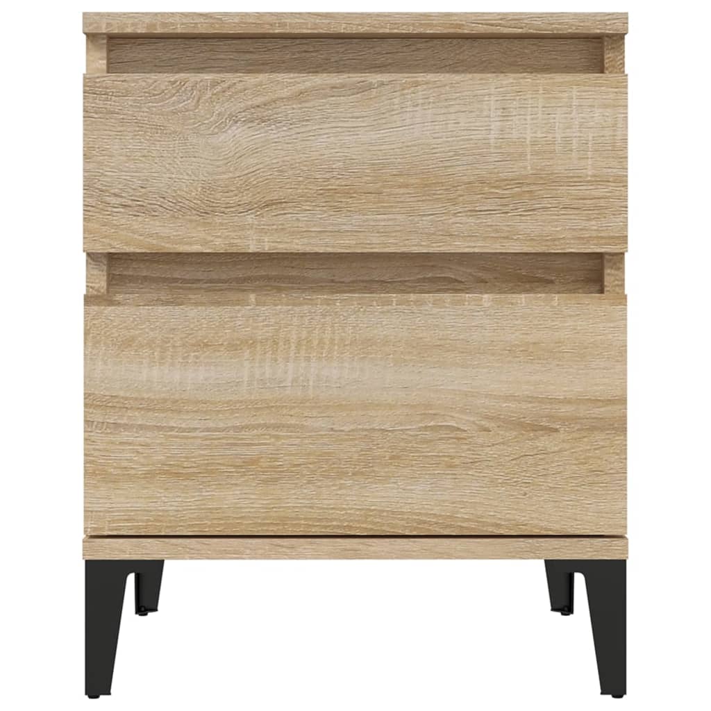 Nachtkastjes 2 St 40X35X50 Cm Sonoma Eikenkleurig