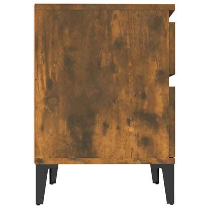 Nachtkastje 40X35X50 Cm Gerookt Eikenkleurig