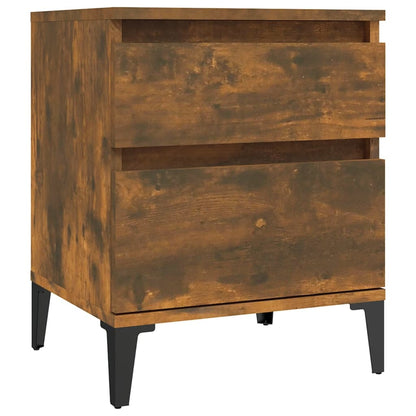 Nachtkastjes 2 St 40X35X50 Cm Gerookt Eikenkleurig