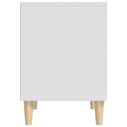 Nachtkastje 40X35X50 Cm Bewerkt Hout Wit
