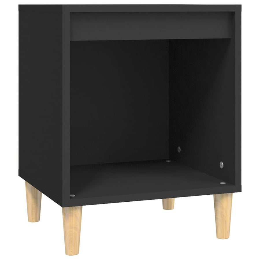 Nachtkastjes 2 St 40X35X50 Cm Zwart